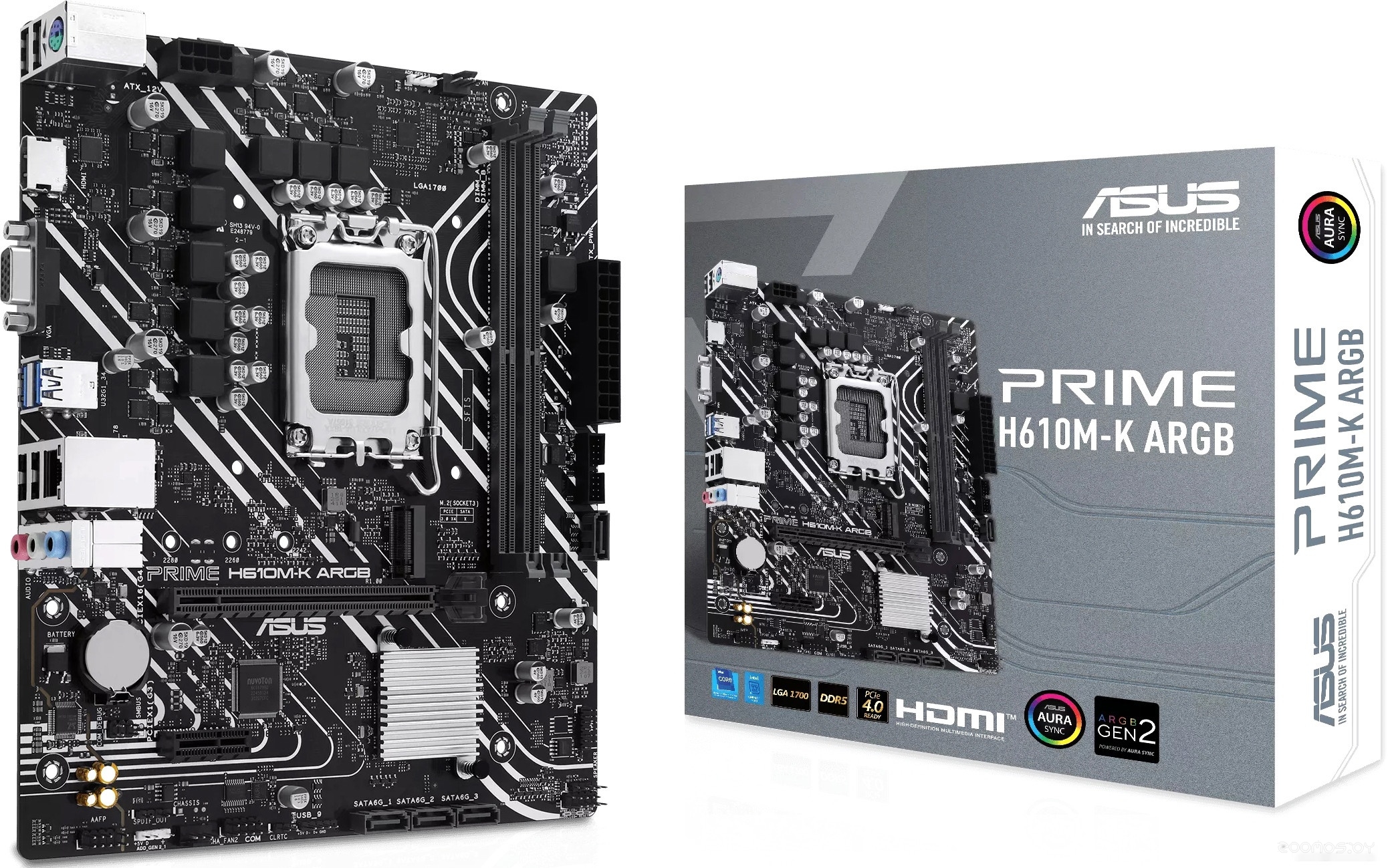 Материнская плата Asus Prime H610M-K ARGB, фото 6