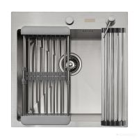 Кухонная мойка ARFEKA ECO AR 500*500, коландер, роллер-мат, дозатор SATIN