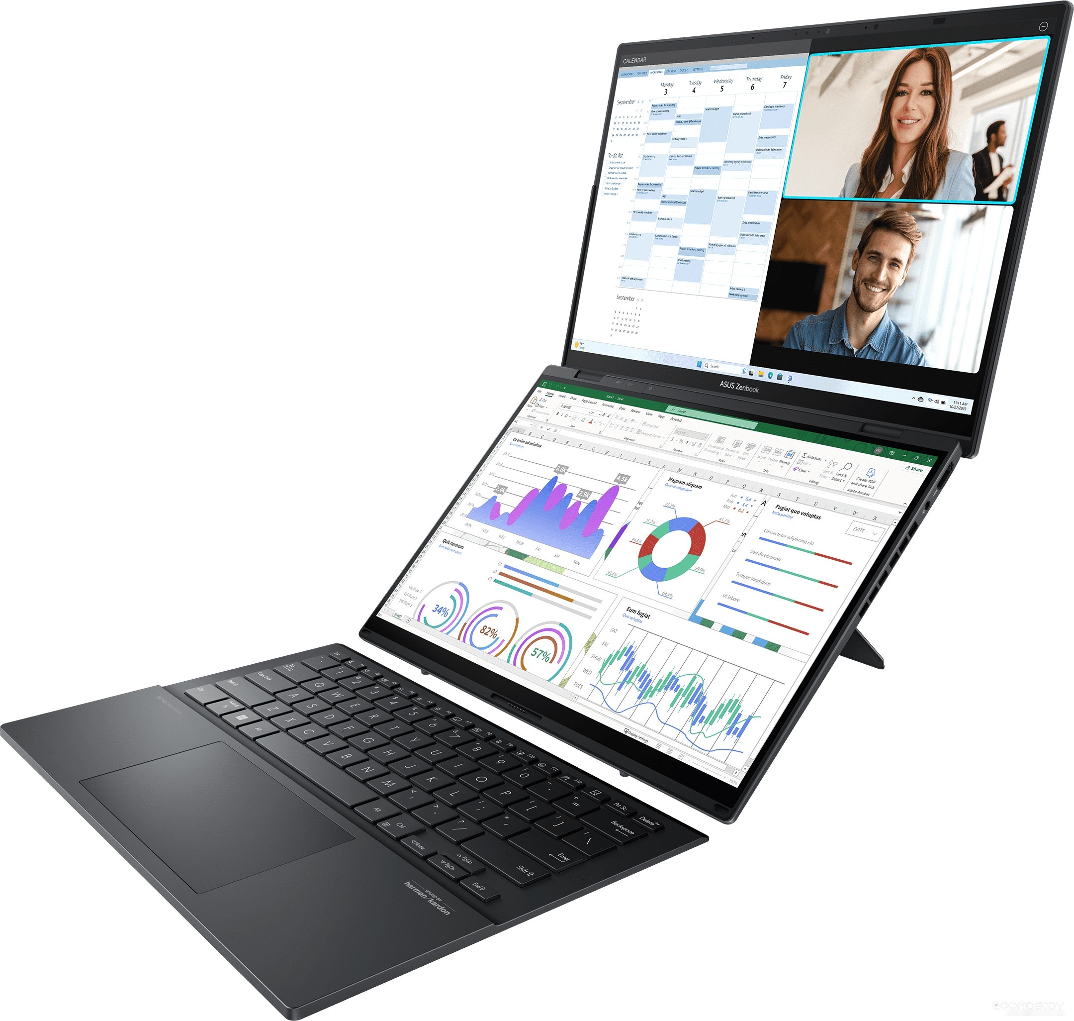 Рабочая станция Asus Zenbook Pro 14 Duo UX8406MA-QL056W, фото 6