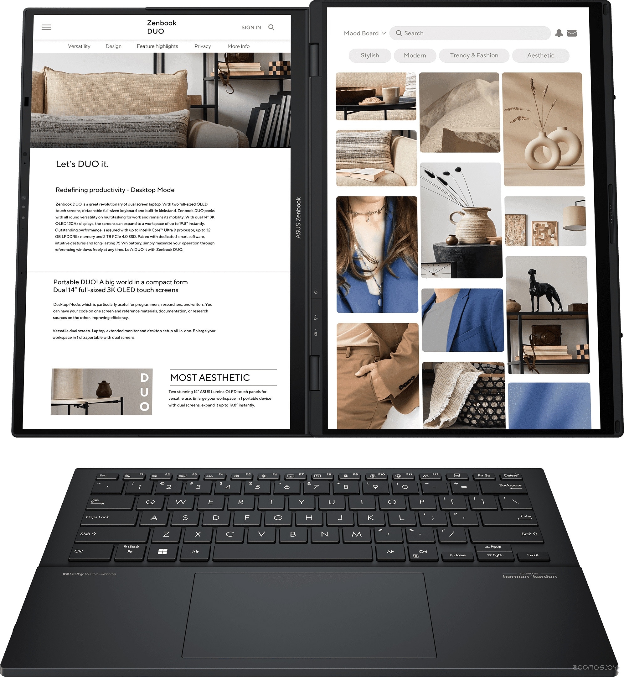 Рабочая станция Asus Zenbook Pro 14 Duo UX8406MA-QL141W, фото 2