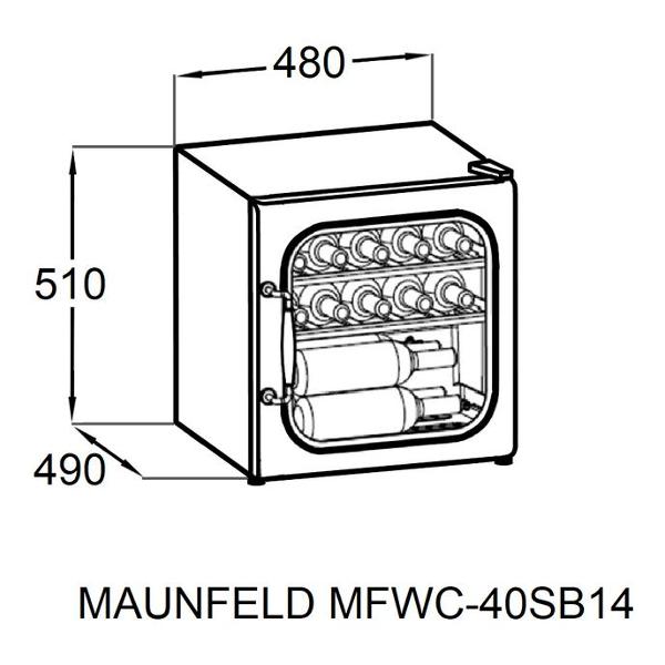 Винный шкаф Maunfeld MFWC-40SB14, фото 7