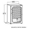 Винный шкаф Maunfeld MFWC-85SCH34