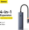 USB-хаб Baseus Flite Series 4-Port USB-C Hub B0005280A813-03