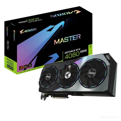 Видеокарта Gigabyte GeForce RTX 4080 SUPER AORUS MASTER 16G GV-N408SAORUS M-16GD