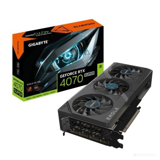 Видеокарта Gigabyte RTX4070 SUPER EAGLE OC 12G GV-N407SEAGLE OC-12GD