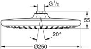 Верхний душ Grohe Tempesta 250 26666000