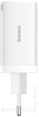 Сетевое зарядное Baseus GaN5 Pro Fast Charger 2C+U 65W (белый)
