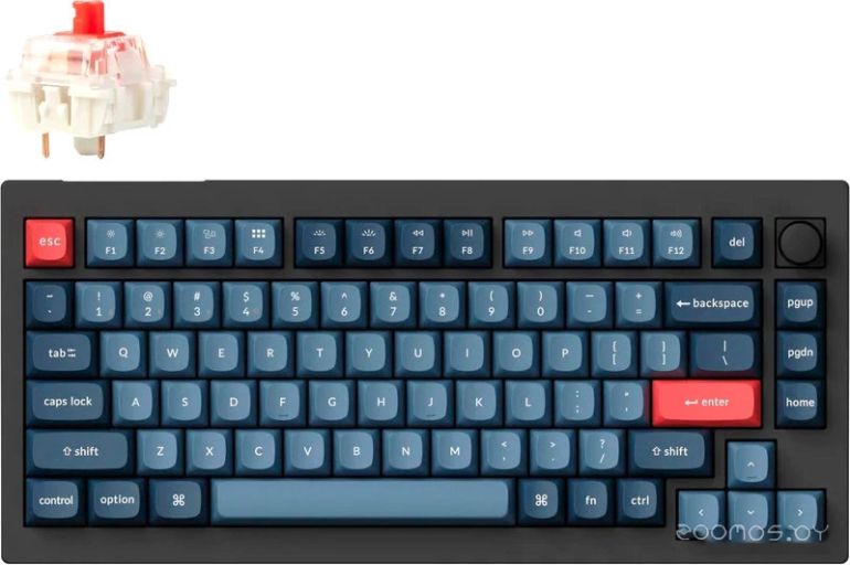 Клавиатура Keychron V1 Max RGB V1M-D1-RU (Gateron Jupiter Red)