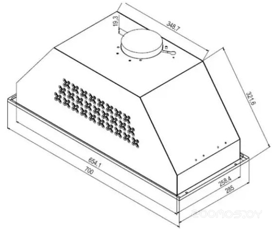 Вытяжка Delonghi COSETTA 710 BB, фото 9