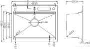 Кухонная мойка Roxen Stage 560250-60