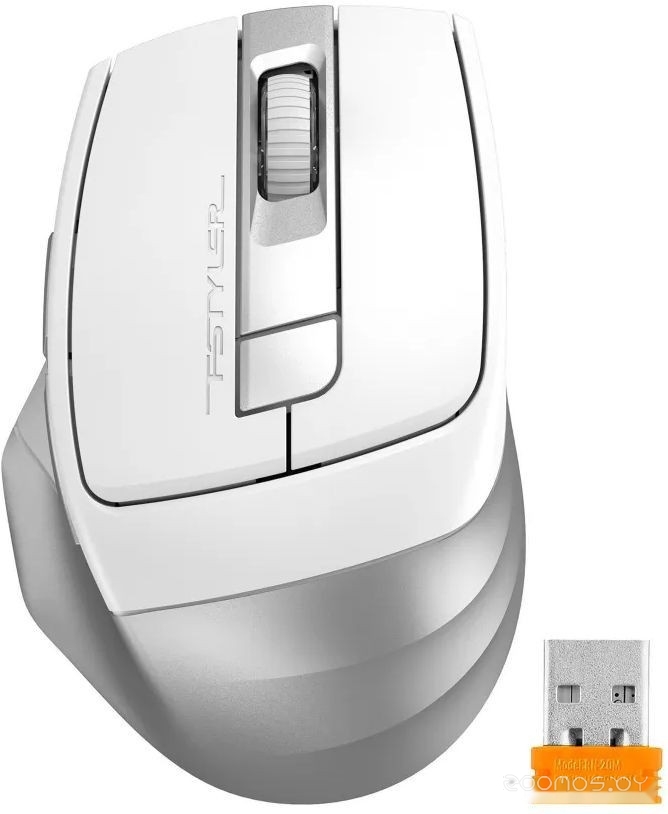 Мышь A4Tech Fstyler FB35CS (белый/серебристый), фото 2