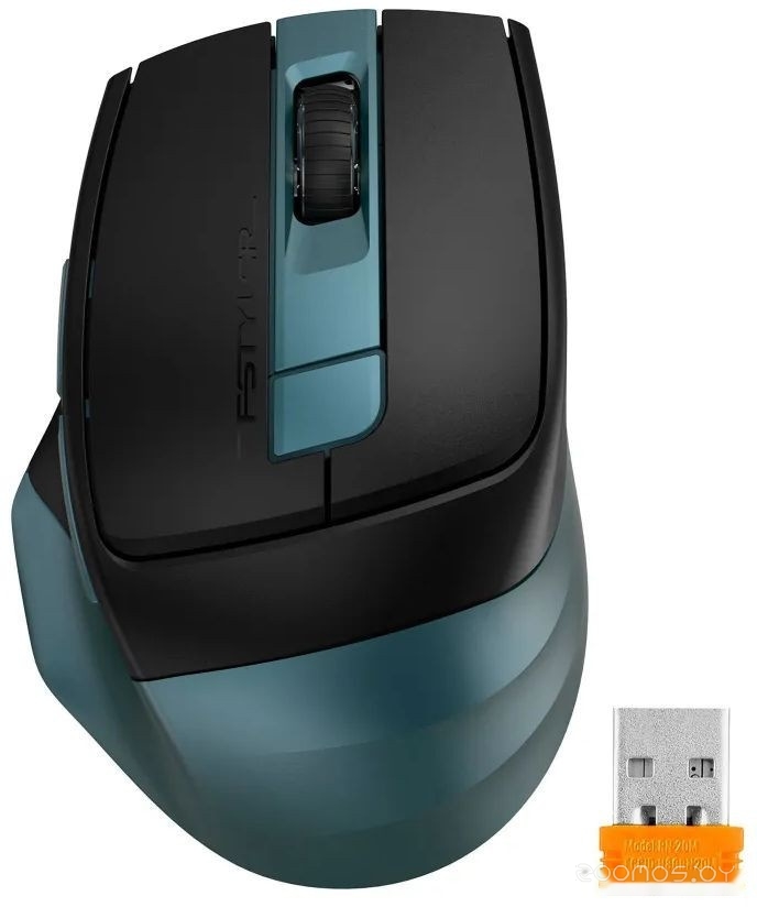 Мышь A4Tech Fstyler FB35CS (черный/темно-зеленый), фото 2