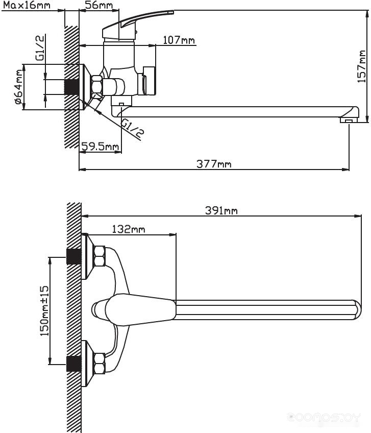 Смеситель Cronwil CP036-22, фото 2