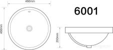 Умывальник Axus 46 6001