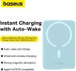 Внешний аккумулятор Baseus Magnetic Mini Air Wireless Fast Charge Power Bank 20W 10000mAh (голубой)