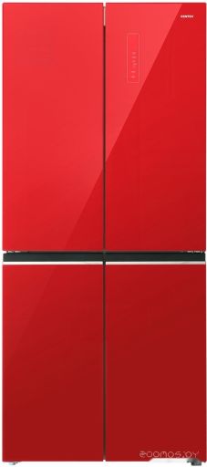 Четырёхдверный холодильник CENTEK CT-1745 Red, фото 1