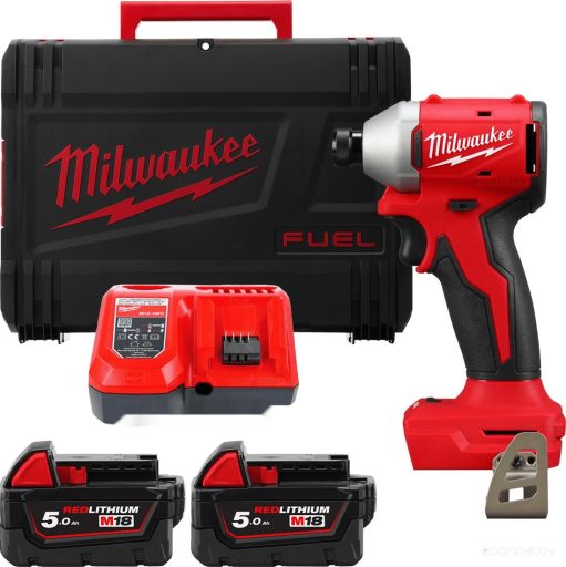 Винтоверт Milwaukee M18 M18BLIDR-502X 4933492843 (с 2-мя АКБ, кейс)