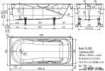 Ванна Универсал Сибирячка с ручками 180x80
