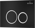 Унитаз подвесной Roxen Antares One Rimless 6 в 1 StounFix Slim 506495 (кнпка: черный матовый)