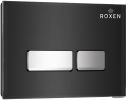 Унитаз подвесной Roxen Antares One Rimless 6 в 1 StounFix Slim 642915 (чёрное стекло)