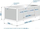 Экран под ванну Метакам Купе 149 ЭЭS_001387 (беленый дуб)