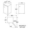 Однокамерный холодильник Maunfeld MFF83RR