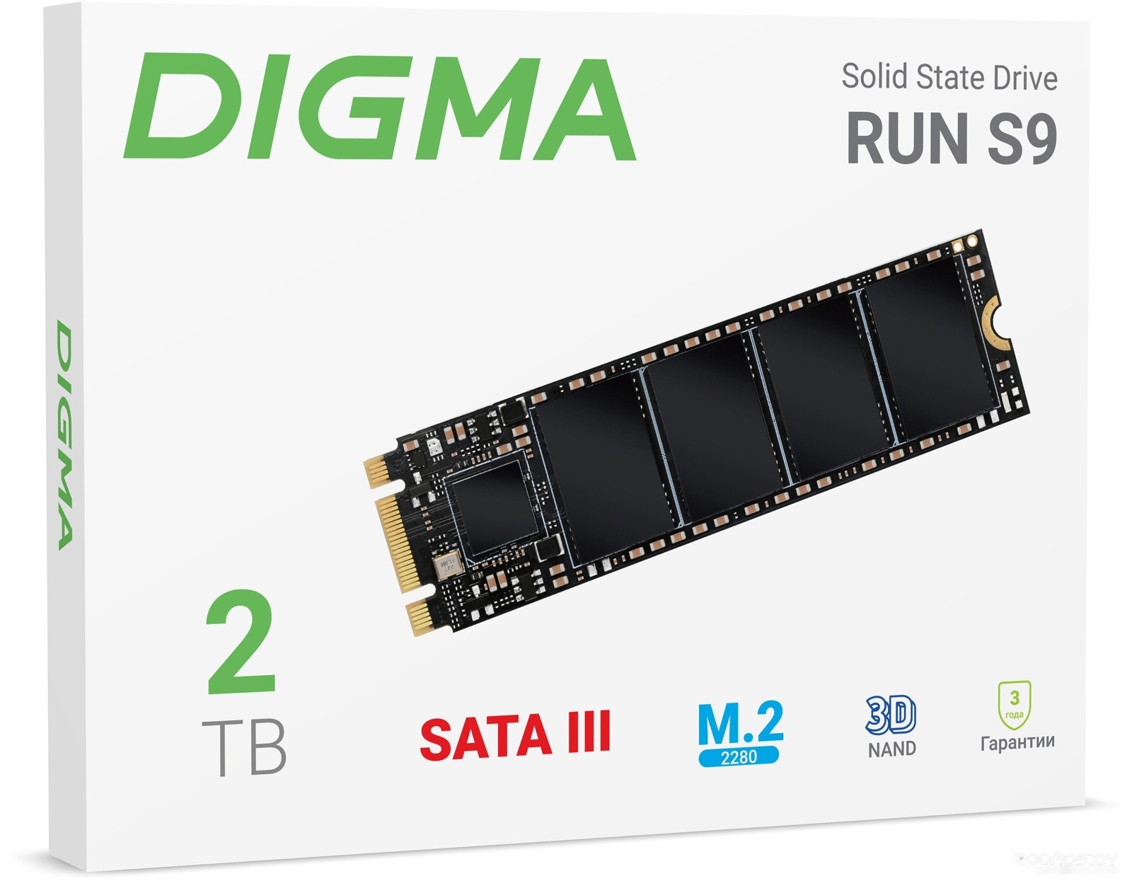 SSD DIGMA Run S9 2TB DGSR1002TS93T, фото 5