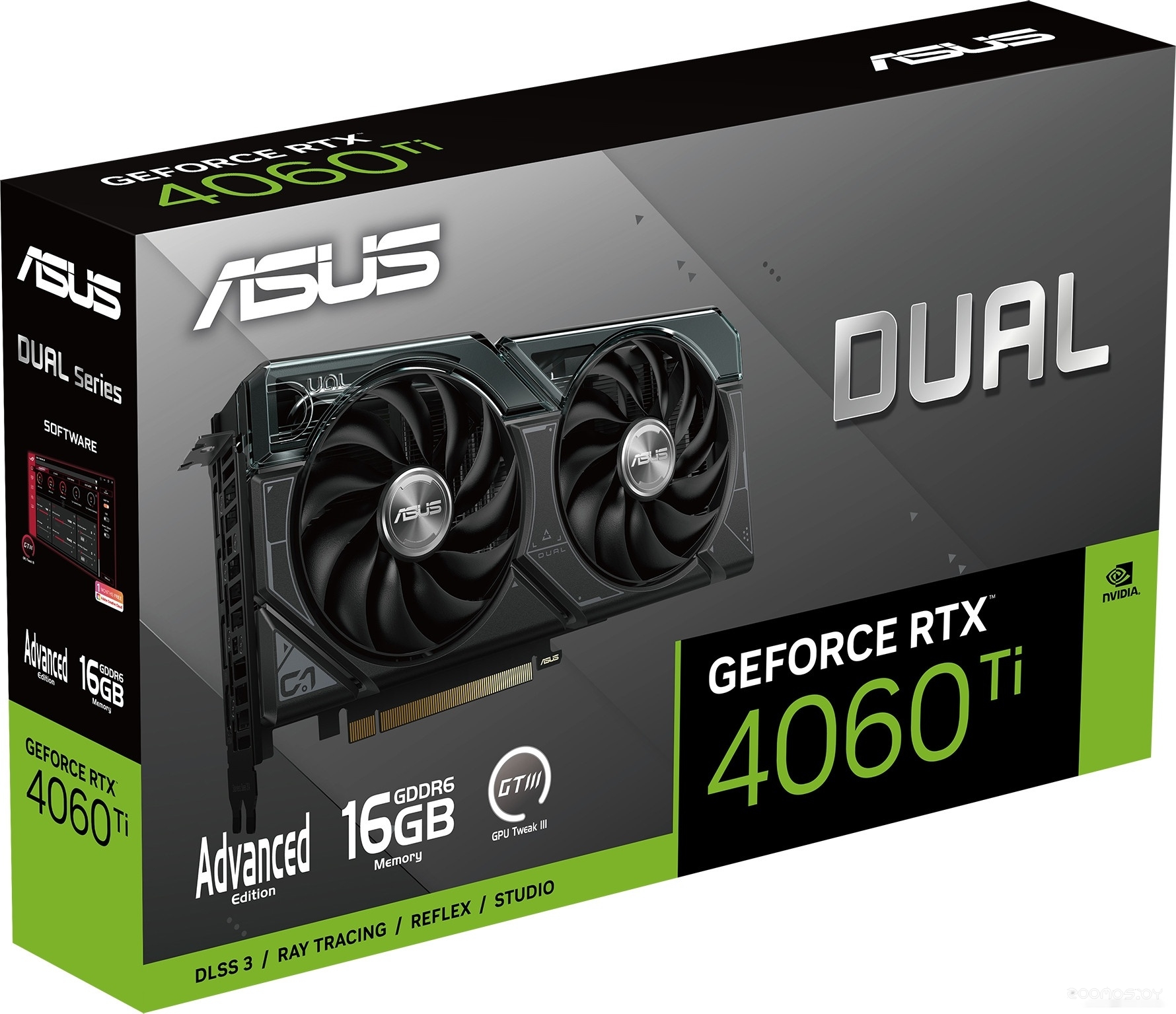Видеокарта Asus Dual GeForce RTX 4060 Ti Advanced Edition 16GB GDDR6 DUAL-RTX4060TI-A16G, фото 5