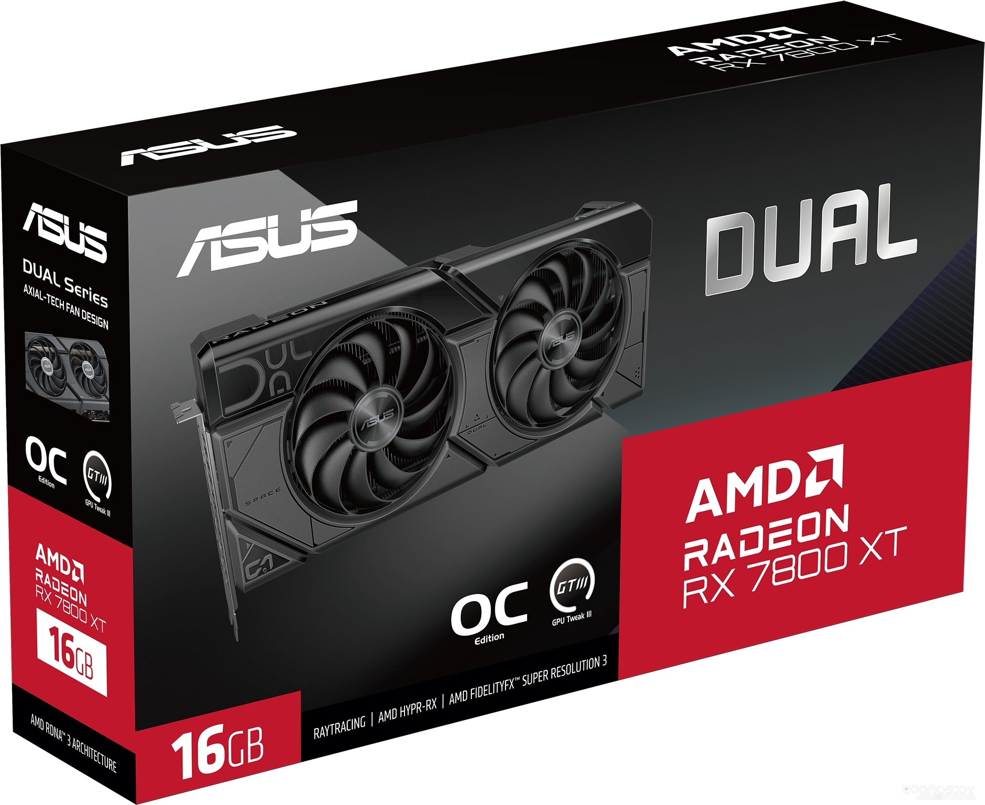 Видеокарта Asus Dual Radeon RX 7800 XT OC Edition 16GB GDDR6 DUAL-RX7800XT-O16G, фото 4