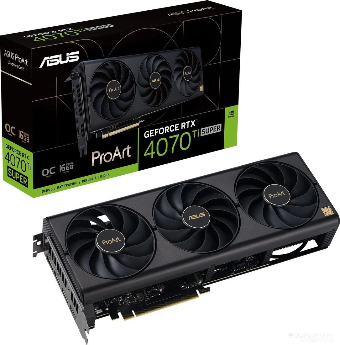 Видеокарта Asus ProArt GeForce RTX 4070 Ti SUPER 16GB GDDR6X OC Edition PROART-RTX4070TIS-O16G, фото 4