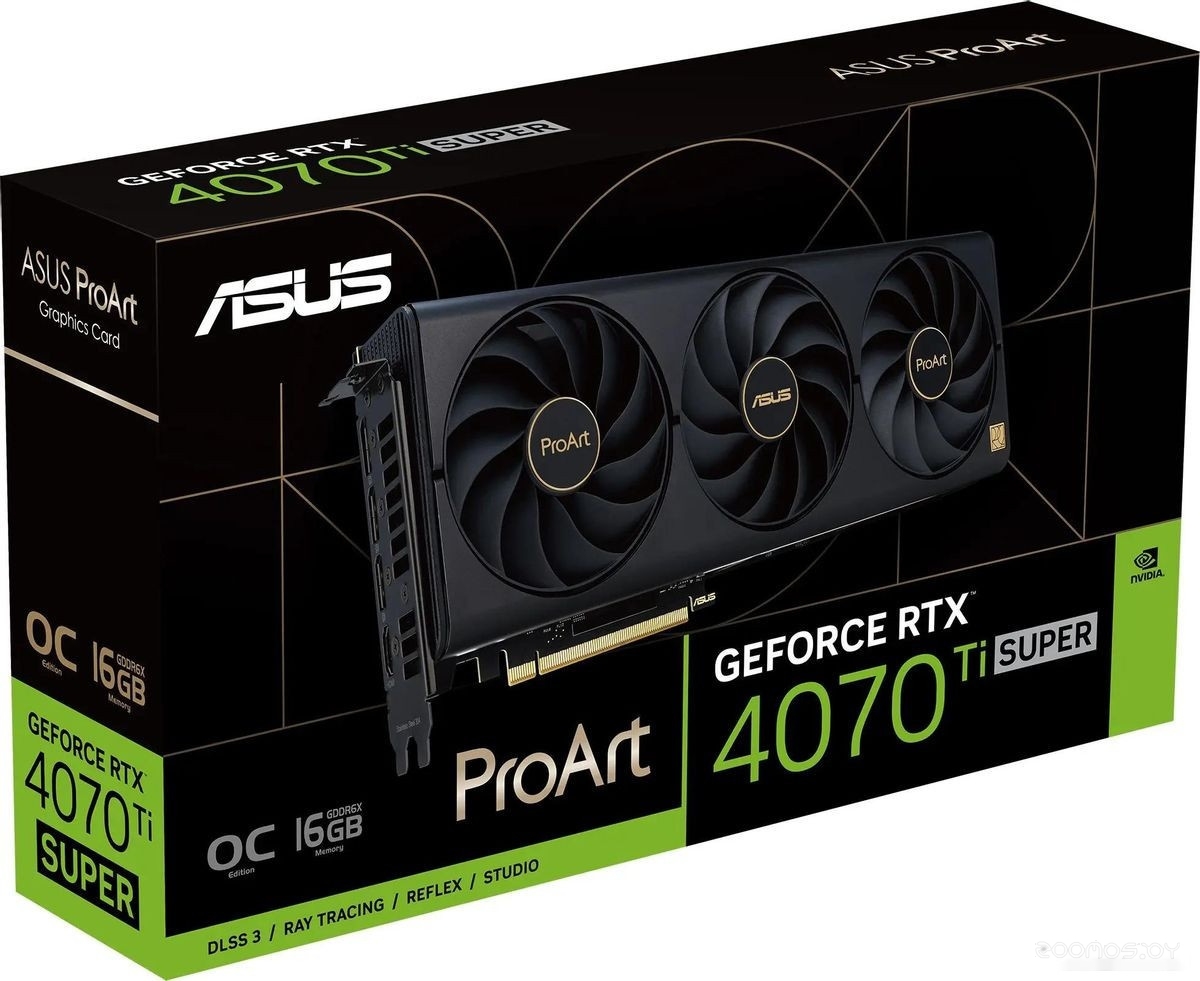 Видеокарта Asus ProArt GeForce RTX 4070 Ti SUPER 16GB GDDR6X OC Edition PROART-RTX4070TIS-O16G, фото 3
