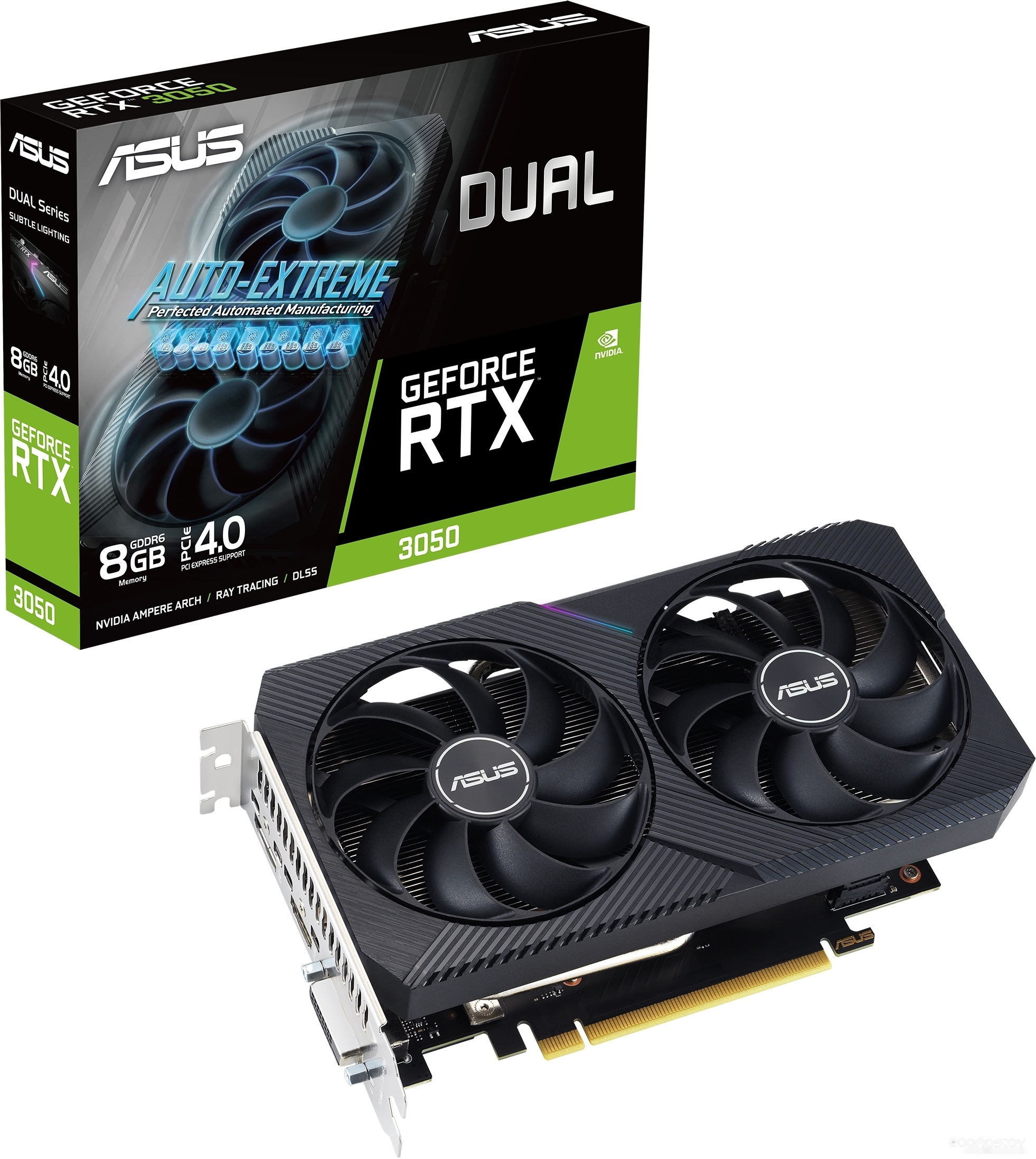 Видеокарта Asus Dual GeForce RTX 3050 V2 8GB GDDR6 DUAL-RTX3050-8G-V2, фото 5
