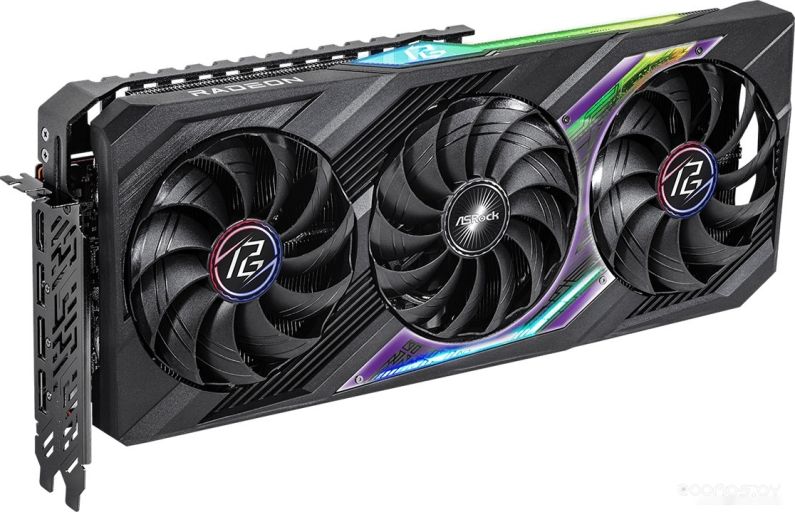 Видеокарта ASROCK Radeon RX 7700 XT Phantom Gaming 12GB OC RX7700XT PG 12GO, фото 1