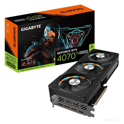 Видеокарта Gigabyte GeForce RTX 4070 Ti SUPER GAMING OC 16G GV-N407TSGAMING OC-16GD