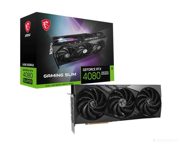 Видеокарта MSI GEFORCE RTX 4080 SUPER 16G GAMING SLIM