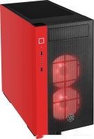 Корпус SilverStone RL08 (черный/красный)