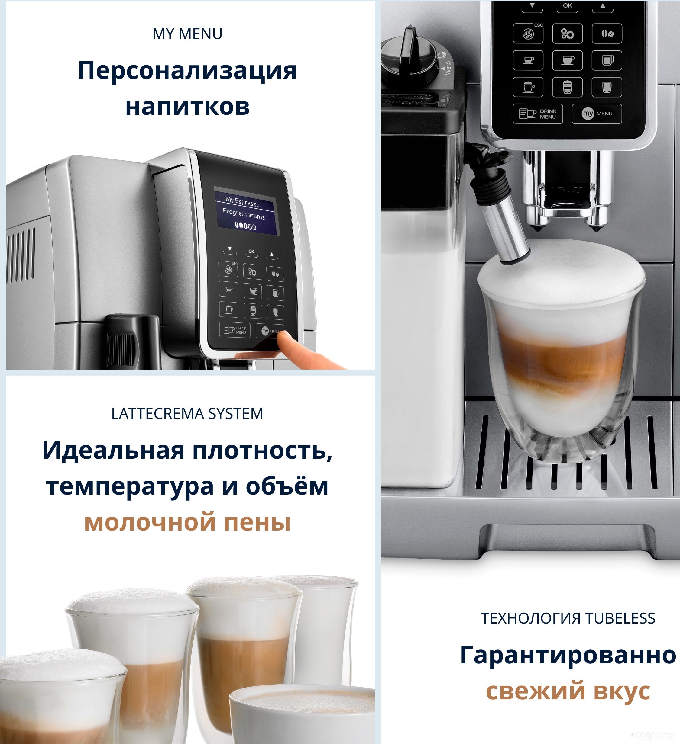 Кофемашина Delonghi Dinamica ECAM 350.75.S, фото 12