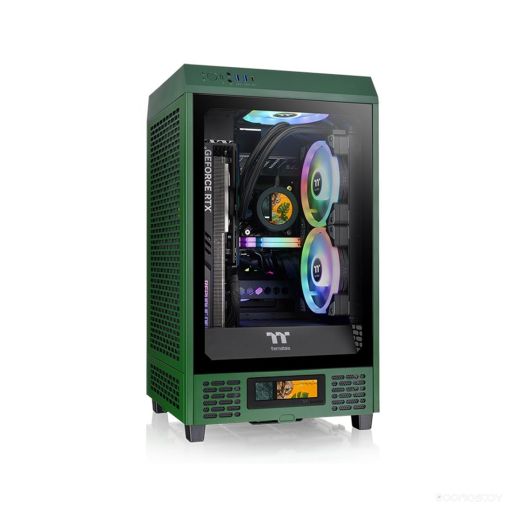 Корпус Thermaltake he Tower 200 Racing Green без Б/П CA-1X9-00SCWN-00, фото 1