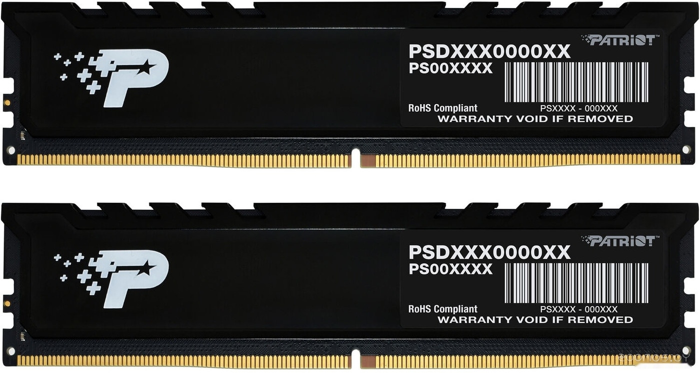 Оперативная память Patriot Signature Premium 2x8ГБ DDR5 4800МГц PSP516G4800KH1, фото 2