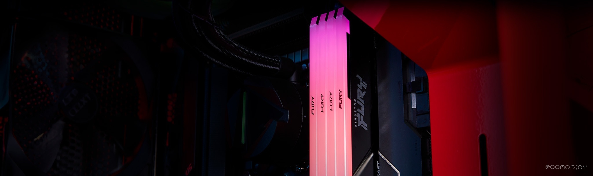 Оперативная память Kingston FURY Beast RGB 32ГБ DDR4 2666МГц KF426C16BB2A/32, фото 5