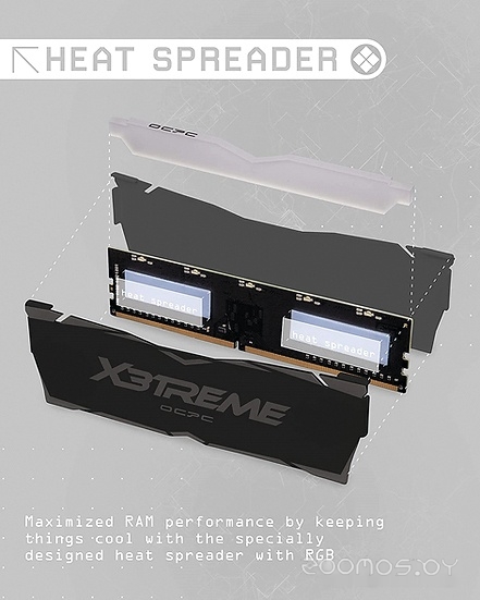 Оперативная память OCPC X3 RGB Black Label 2x32ГБ DDR4 3600 МГц MMX3A2K64GD436C18BL, фото 2