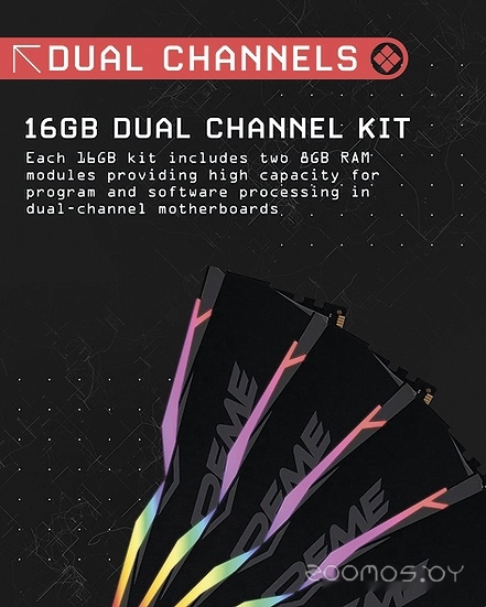 Оперативная память OCPC X3 RGB Black Label 2x32ГБ DDR4 3600 МГц MMX3A2K64GD436C18BL, фото 5