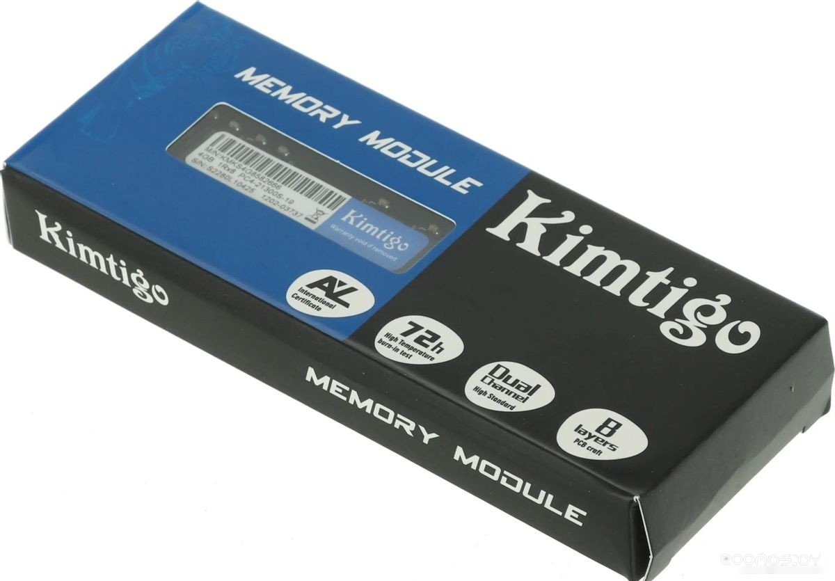 Оперативная память Kimtigo 4ГБ DDR4 SODIMM 2666 МГц KMKS4G8582666, фото 4