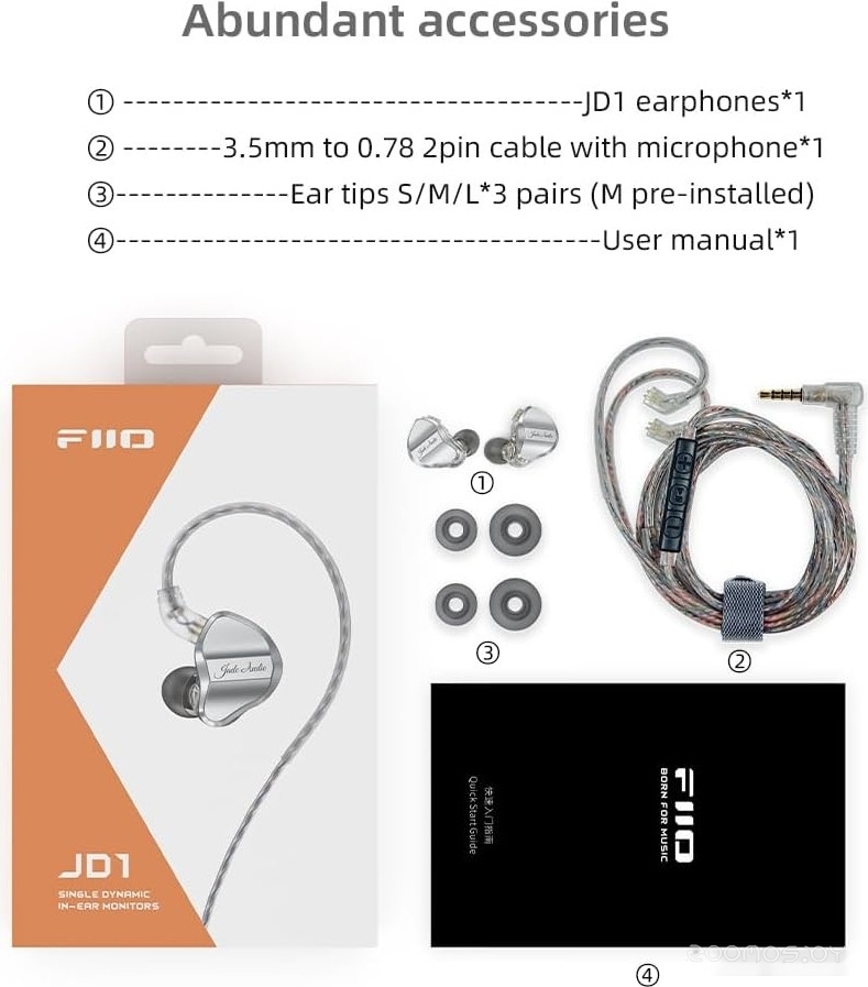 Наушники Jade Audio JD1 (серебристый), фото 9