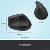 Вертикальная мышь Logitech Lift (графит)