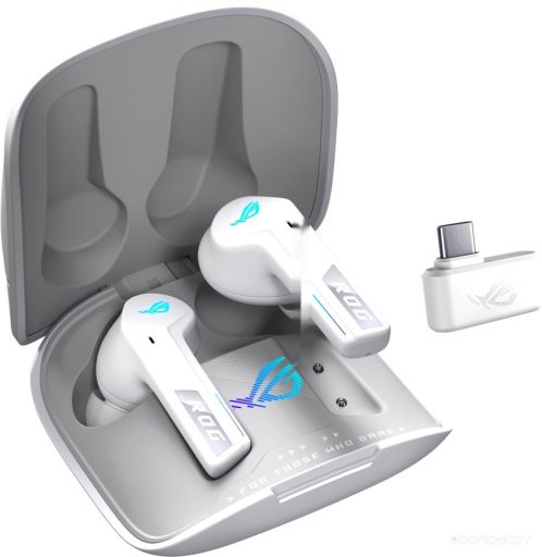 Наушники Asus ROG Cetra True Wireless SpeedNova Moonlight White, фото 1