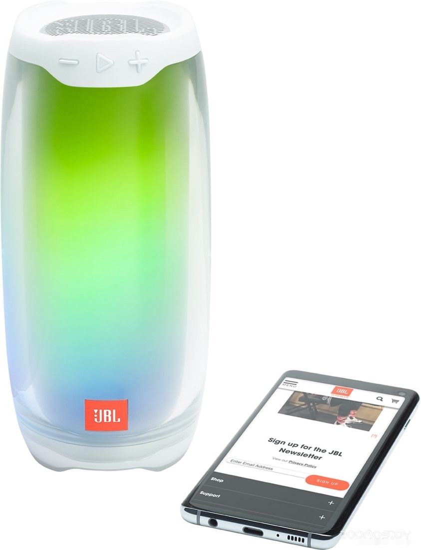 Беспроводная колонка JBL Pulse 4 (белый), фото 4