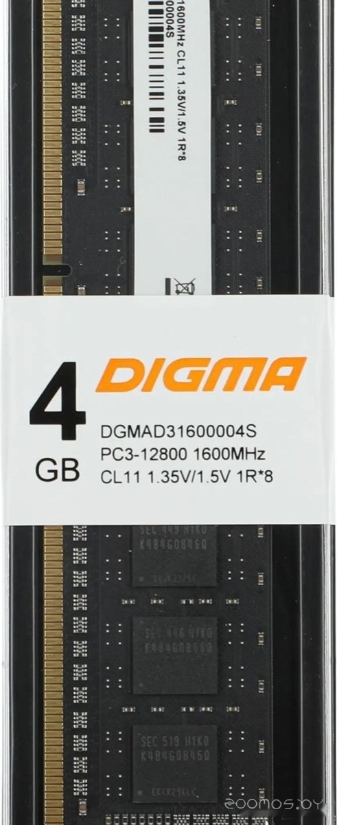 Оперативная память DIGMA 4ГБ DDR3 1600 МГц DGMAD31600004S, фото 2