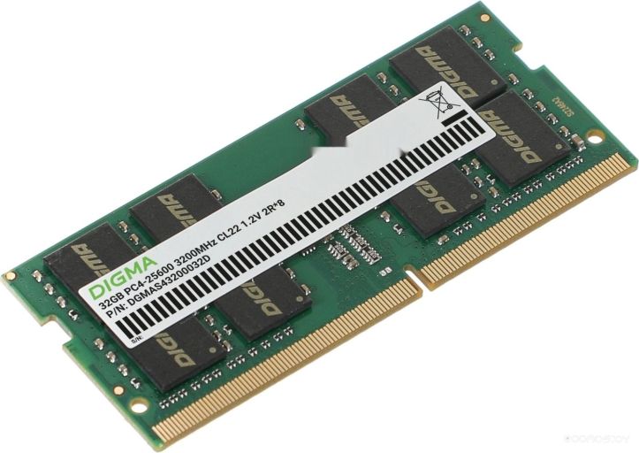 Оперативная память DIGMA 32ГБ DDR4 SODIMM 3200 МГц DGMAS43200032D, фото 1