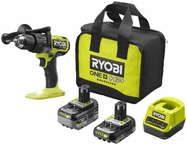 Ударная дрель-шуруповерт Ryobi RPD18X-2C52S 5133005527 (с 2-мя АКБ 2 Ач+5 Ач, сумка)